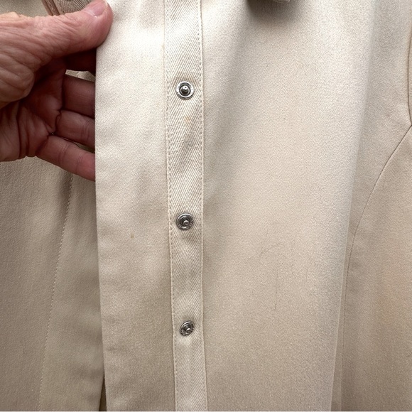 GAP single breasted trench coat women's neutral beige classic snaps size medium - Picture 13 of 13